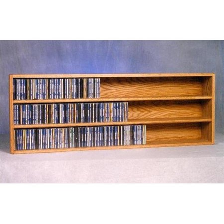 WOOD SHED Wood Shed 303-4 Solid Oak Wall or Shelf Mount CD Cabinet 303-4